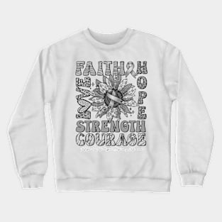 Alpha-1 Antitrypsin Deficiency Awareness - Sunflower strong faith love Crewneck Sweatshirt